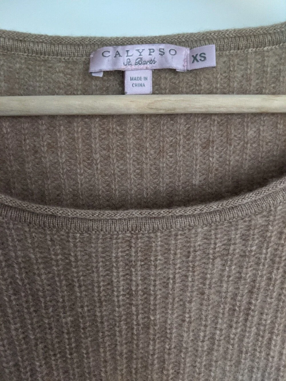 CALYPSO St. Barth Ribbed Crewneck Sweater - Brown